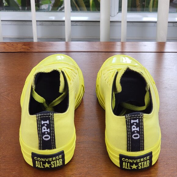 Converse X OPI CTAS Ox Canvas 165660C Zinc Yellow  Size 7NWB - Picture 4 of 10